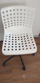 sedia da scrivania ikea mod skalberg bianco 