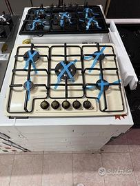 Piano cottura beige rustico 70cm 5 fuochi nuovo