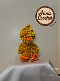 pulcino amigurumi 9cm in ciniglia | Peluche ha