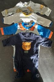 Tutine cotone leggero bimbo 0-3 mesi 