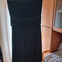 vestito senza maniche con coprispalle in pizzo 