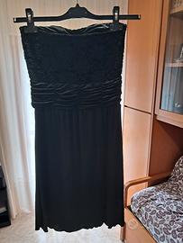 vestito senza maniche con coprispalle in pizzo 