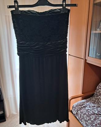 vestito senza maniche con coprispalle in pizzo 