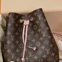 Borsa a secchiello con stampa classica