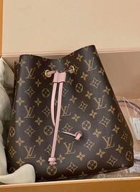 Borsa a secchiello con stampa classica