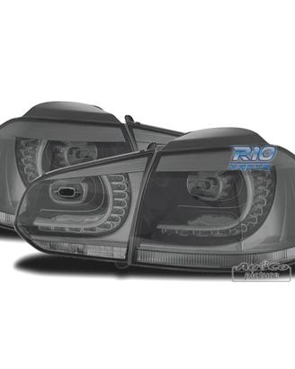 FANALI VOLKSWAGEN VW GOLF 6 08-12 LED GRIGIO FUMÉ