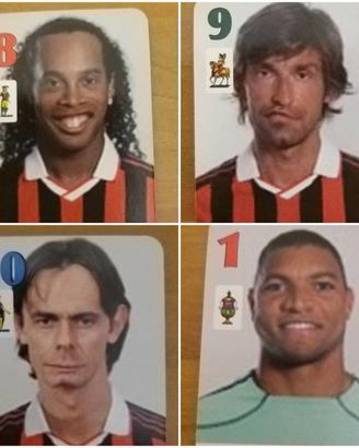 carte da gioco Milan anni 90