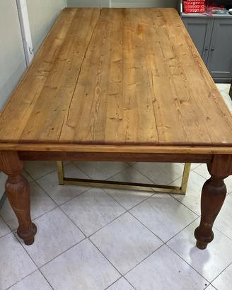 Tavolo legno massello marcato HP