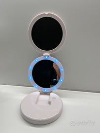 Specchio doppio con luci