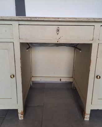 Scrivania in legno stile shabby provenzale