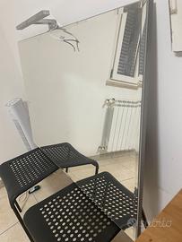 Specchio bagno con luce LED come nuovo 25€