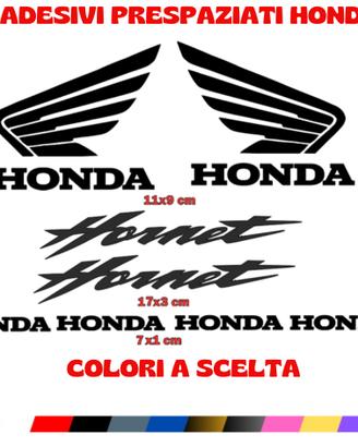 adesivi vinile permanente compatibili honda hornet