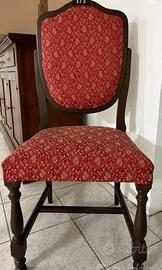 Sedia legno e tessuto