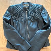 Giacca in pelle Versace