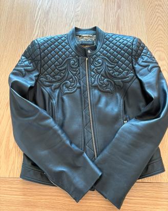 Giacca in pelle Versace
