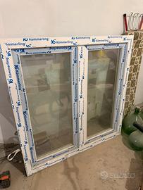 Finestra in pvc  nuova imballata bianca 120x120