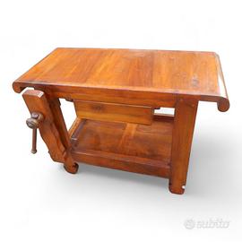 Banco da falegname in noce d'epoca