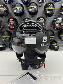 Casco jet EIGHT LEOV S779 Nero o Grigio Nardo