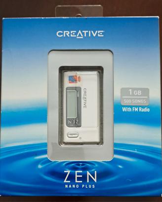 CREATIVE ZEN NANO PLUS  1GB 500 songs