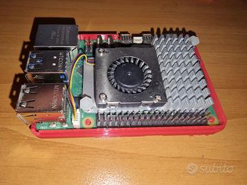 Raspberry Pi 5 4GB con dissipatore e case in PETG