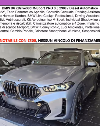 BMW X6 XDrive30d M-Sport PRO Tetto Apribile C22" 