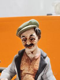 Statuetta in ceramica ciabattino Capodimonte