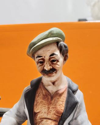 Statuetta in ceramica ciabattino Capodimonte