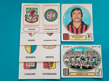 calciatori panini 1977 78 con esaurite nuove