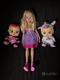 Bambole Barbie Grande Amica 71 cm. & Cry Babies