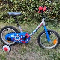Bicicletta 14” Btwin con rotelle