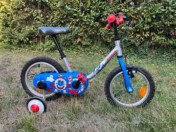 Bicicletta 14” Btwin con rotelle