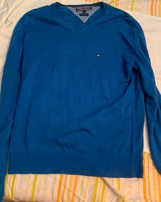Maglione Tommy Hilfiger Scollo V 100% Cotone S