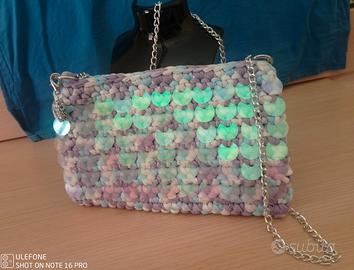 Borsa all' uncinetto fashion
