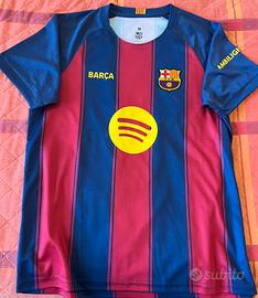 Maglia Barcellona, stemma ricamato, taglia M