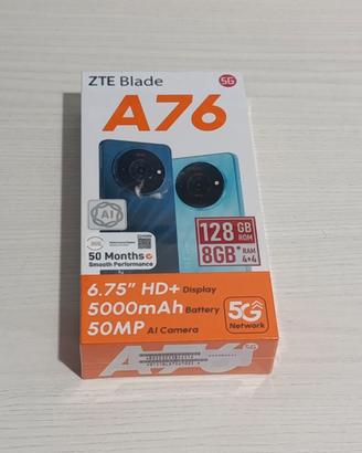 Smartphone ZTE Blade A76 5G, 128GB, RAM 8GB, 50 MP