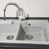 lavello 2 vasche e rubinetto miscelatore frankie 