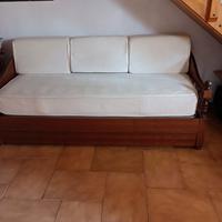 divano letto in stile completo di materasso 190x80