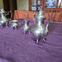 Servizio Tè e Caffè Vintage Argentato - 4 Pezzi - 