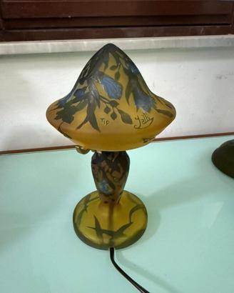 Lampada da Tavolo Art Nouveau "Gallé Tip Jallé" Ve