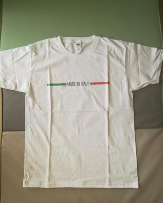 T shirt fruit MADE IN ITALY TRICOLORE M L XL
