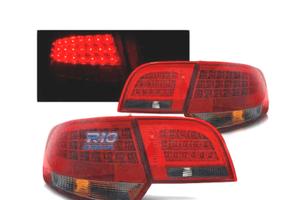 FANALI A LED AUDI A3 8P 04-08 SPORTBACK ROSSO FUMÉ