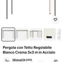 pergola retrattile 3x3