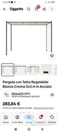 pergola retrattile 3x3