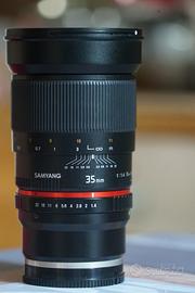obiettivo Samyang 35mm F 1.4 AS UMC - sony E