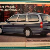 Pubblicità Ford Escort Wagon originale vintage