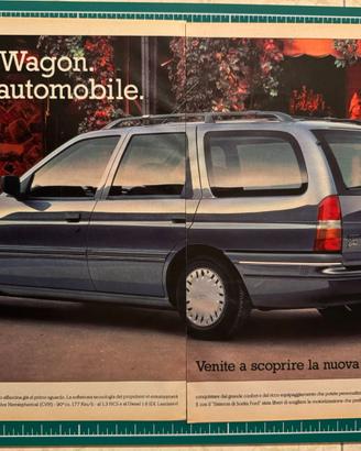 Pubblicità Ford Escort Wagon originale vintage