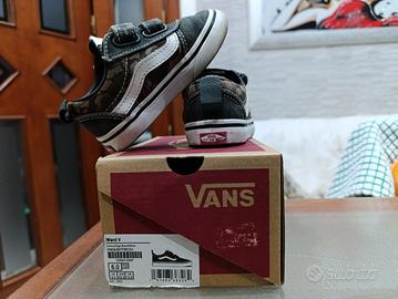scarpe bimbo Vans mimetiche taglia 22