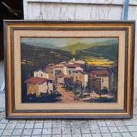 quadro d'epoca firmato olio su tela 