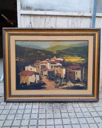 quadro d'epoca firmato olio su tela 