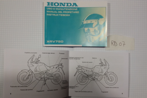 Libretti uso e manutenzione africa twin 750 650 xt